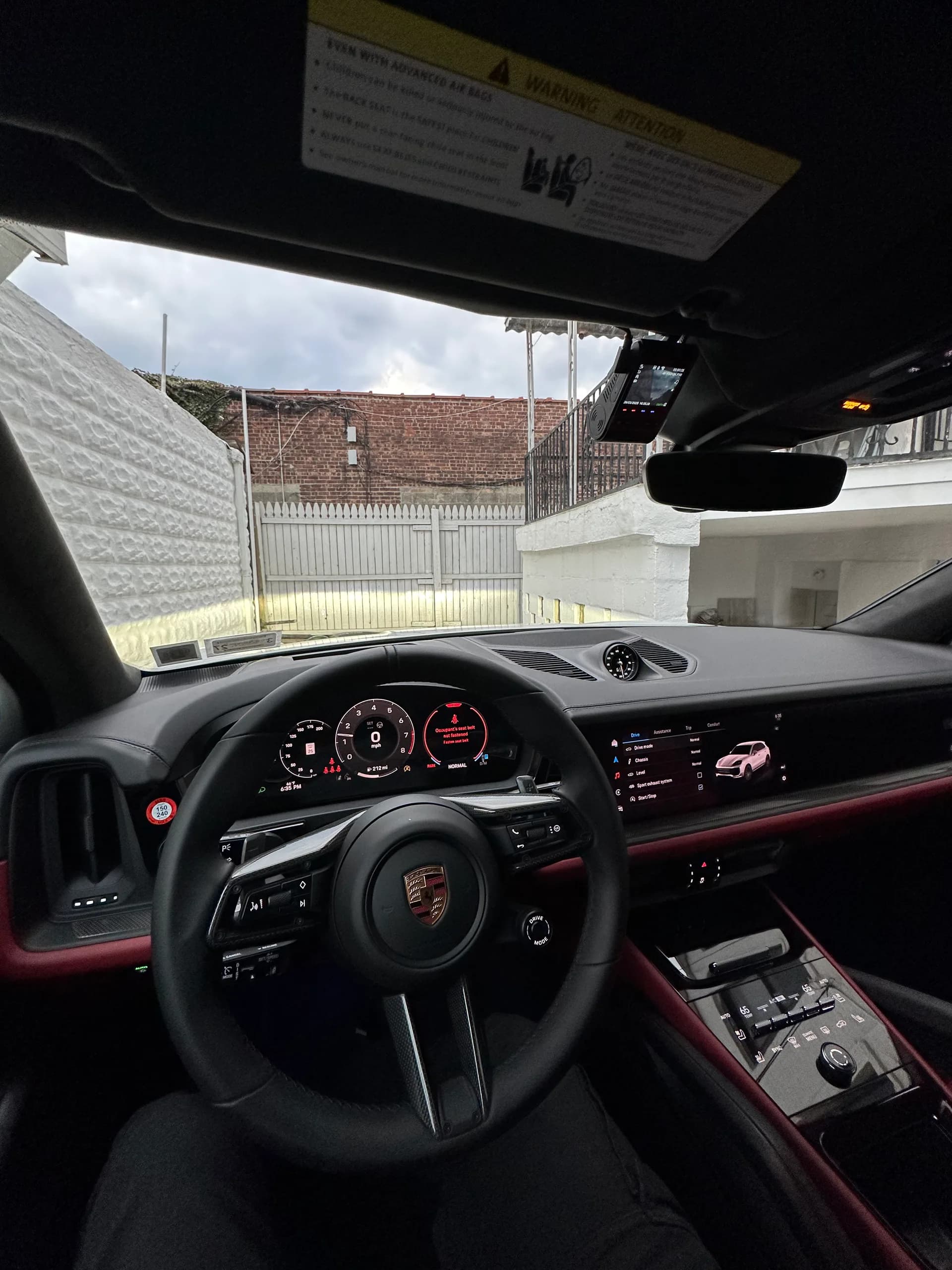 2025 Porsche Cayenne GTS dashcam installation